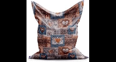 Zitzak Harten Geel maat 130x150 cm