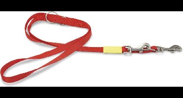 Beeztees Uni - Hondenriem - Rood - 200 cm x 20 mm