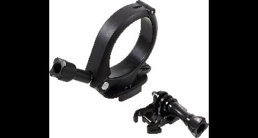 Shop4 - Geschikt voor GoPro HERO7 Accessoires Motor- en Fietshouder - Stuur Large Zwart - Ø4.5 cm