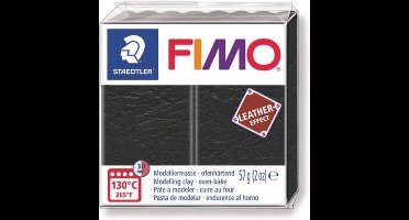 Fimo Leathereffect Boetseerklei Zwart 8010-909