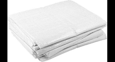 Wit afdekzeil 6x10m 100gr/m²