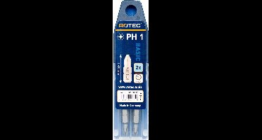 Rotec PRO Bit PH1 (Philips) L 25mm 2 stuks