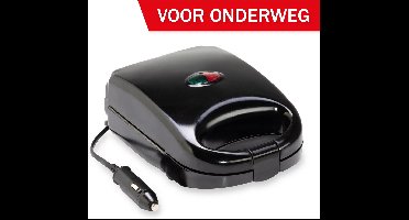 All Ride Tosti-Apparaat - 12 Volt - voor Onderweg - Indicatielampen - Clipsluiting - Zwart