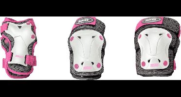 Roces - Ventilated - Skatebescherming - 3-pack - Kinderen - Wit - Roze - M