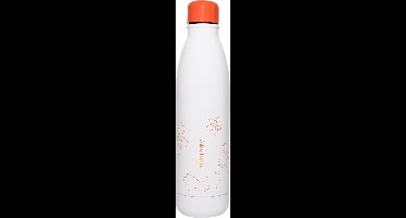 Grupo Erik Drinkfles Miss Haiku 500 Ml 7 X 25 Cm Rvs Wit/oranje