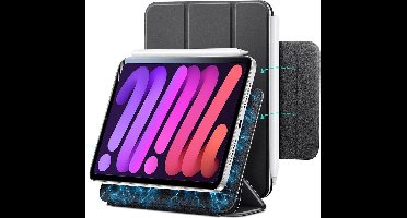 ESR Rebound Magnetic Slim Case hoes voor iPad mini 6 - zwart