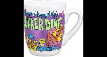 Paper Dreams Mok Cartoon-stijl  Lekker Ding Keramiek 325ml Wit