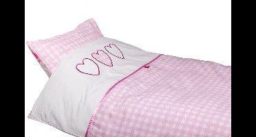 Briljant Baby Dekbedovertrek voor Ledikant - 100x135 + Sloop 40 x 60 - Alexi - Roze