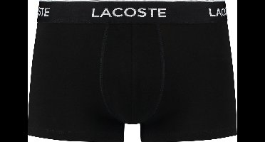 Lacoste Heren 3-pack Trunk - Zwart/Grijs/Wit/Blauw - Maat L