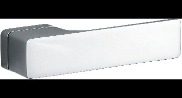 Deurkruk op rozet - Chroom gepolijst - Messing - M&T - M&T Krukgarnituur BB Minimal, glans chroom