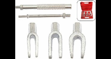 Topgear Fuseevorkenset - 5-delig - Inclusief adapter en handgreep - Kunststof draagkoffer