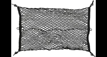 ProPlus Elastisch bagagenet - 80 x 50 cm - kunststof haken - universele bevestiging