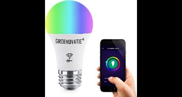 Groenovatie Wifi Smart LED Lamp - E27 Fitting - 9W - TUYA - RGBW