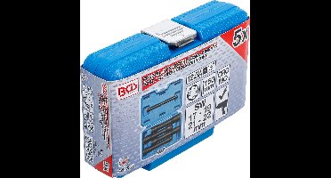 BGS Spiraalprofiel-doppenset / schroefuitdraaier, diep 1/2 17 - 22 mm, 5 delig