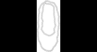 Nep parelketting wit 160cm