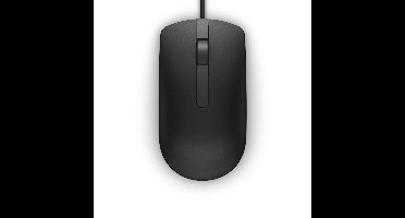 Dell - optische usb muis - links- en rechtshandig - zwart - MS116 - 1000 dpi