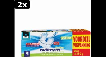 2x Bison Vochtvreter Magneet Neutraal 4x 450 gram