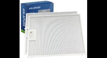 2x Metaalfilter voor Beko 129730007 / 115657 320x273x8mm