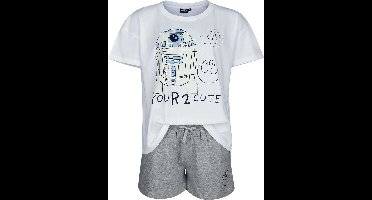 Star Wars You R2 - D2 Cute Pyjama wit-grijs Katoen -