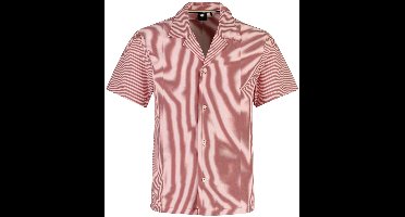 Poloshirt BOSS Black gestreept rood normale fit