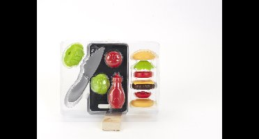 Speelgoed Hamburger set met mesje