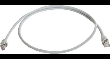 Telegärtner 100009117 RJ45 Netwerkkabel, patchkabel CAT 6A S/FTP 20.00 m Grijs Vlambestendig, Halogeenvrij, UL gecertif