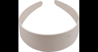 Plastic haarband, b: 48 mm, wit, 20 stuks