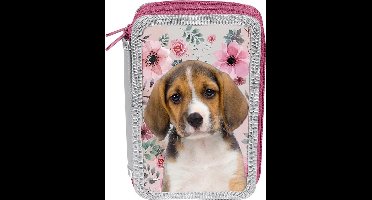 Animal Pictures Beagle - Leeg Etui - Multi