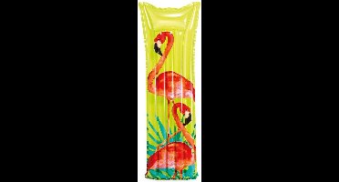 Intex Luchtbed Flamingo 183 X 69 Cm Groen/rood