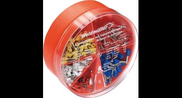 Weidmüller 9025430000 Assortiment adereindhulzen 0.5 mm², 0.75 mm², 1 mm², 1.5 mm², 2.5 mm² Deels geïsoleerd Wit, Grijs