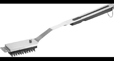 GEFU BBQ Borstel met afneembare kop - roestvrijstaal