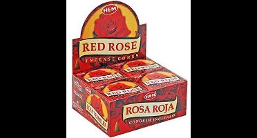 HEM Wierook Kegel Red Rose (12 pakjes)