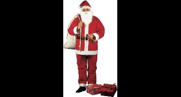 Compleet Kerstman kostuum - voor heren - one size M/L - katoen - kerstmannenpak