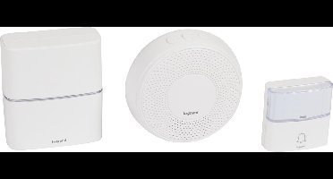 Legrand draadloze dubbele deurbel kit Serenity- 85dB - IP54 - 200 meter bereik - wit