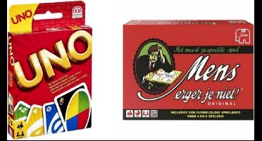 Spellenbundel - 2 Stuks - UNO & Mens Erger Je Niet