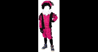 Witbaard Pietenpak Junior Polyester Roze/zwart 3-delig Mt 164