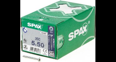 Spax Spaanplaatschroef Verzinkt PK 5.0 x 50 (200) - 200 stuks