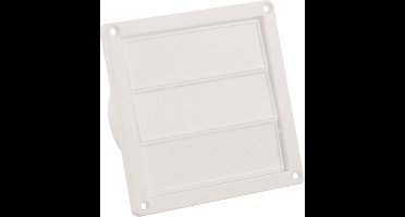 Nedco lamellenrooster 100-130mm - 3 lamellen - kunststof - wit (geseald)