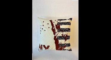 Kussenhoes katoen wit 45x45 cm NY
