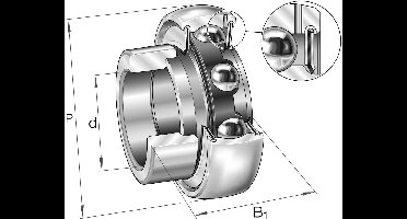 INA Insertlager - GRAE20-XL-NPP-B
