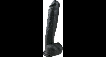 EasyToys - Realistische Dildo met Balzak - Dildo met Zuignap - 26,5 cm - Dildo's - Sex Toys voor Vrouwen en Mannen - Dildo Mannen Anaal - Zwart