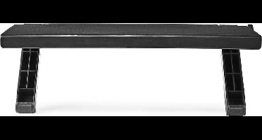 Nedis Monitor-Bovenplank - Apparaat: Desktop / Notebook - Max. draagvermogen: 6 kg - Zwart - Kunststof