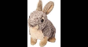 Wild Republic Knuffel Konijn 20 Cm Pluche Lichtbruin/grijs