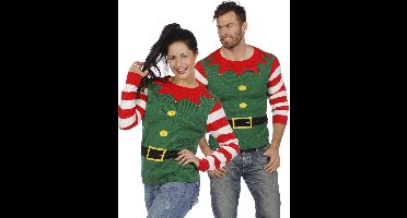 Kersttrui Groen Kerstelf - Maat XXL
