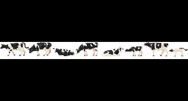 Faller 151904 H0 Koeien, zwartbont figuren Geverfd, Staand, Liggende