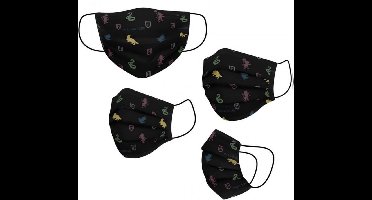 Hygiënisch en herbruikbaar gezichtsmasker gemaakt van stof Harry Potter Volwassen Zwart