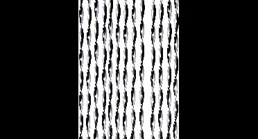 Vliegengordijn-deurgordijn- Opal  90x220 cm zilver/zwart mix