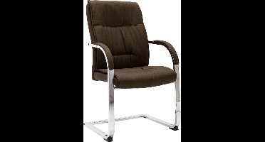 vidaXL - Kantoorstoel - stof - bruin