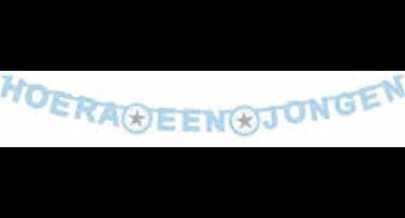 Ootje Kadootje Wensletterlijn 'Hoera Een Jongen' Lichtblauw Ster 185 cm OK 8035