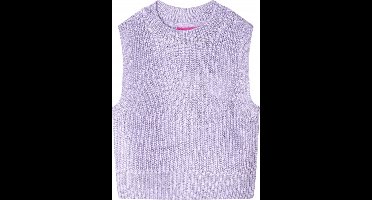 vidaXL - Kinderspencer - gebreid - 92 - lichtlila